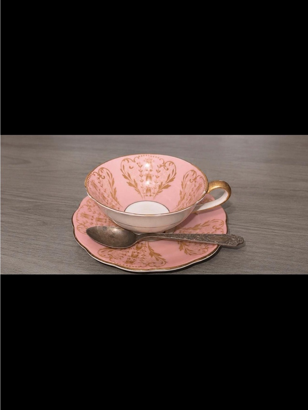 Vintage Royal Bayreuth Bavaria Germany Porcelain Floral Teacup Set Collectible